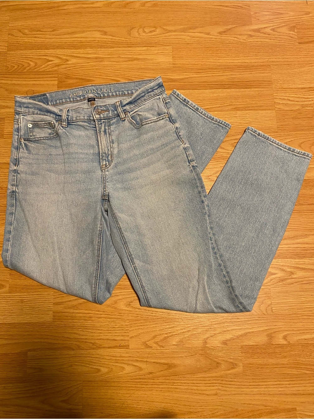 AEO straight leg jeans high rise size 4 long